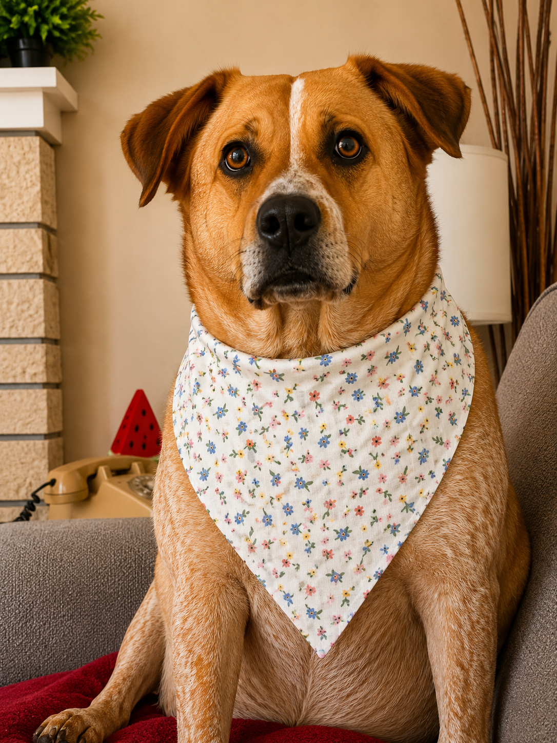Dog Bandana - Over the Collar - Picnic Patchwork